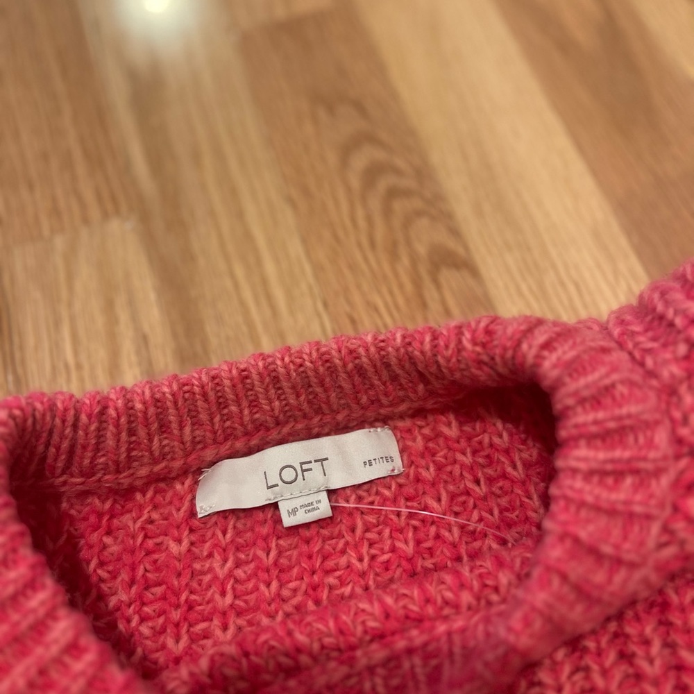 Loft petite pink sweater
